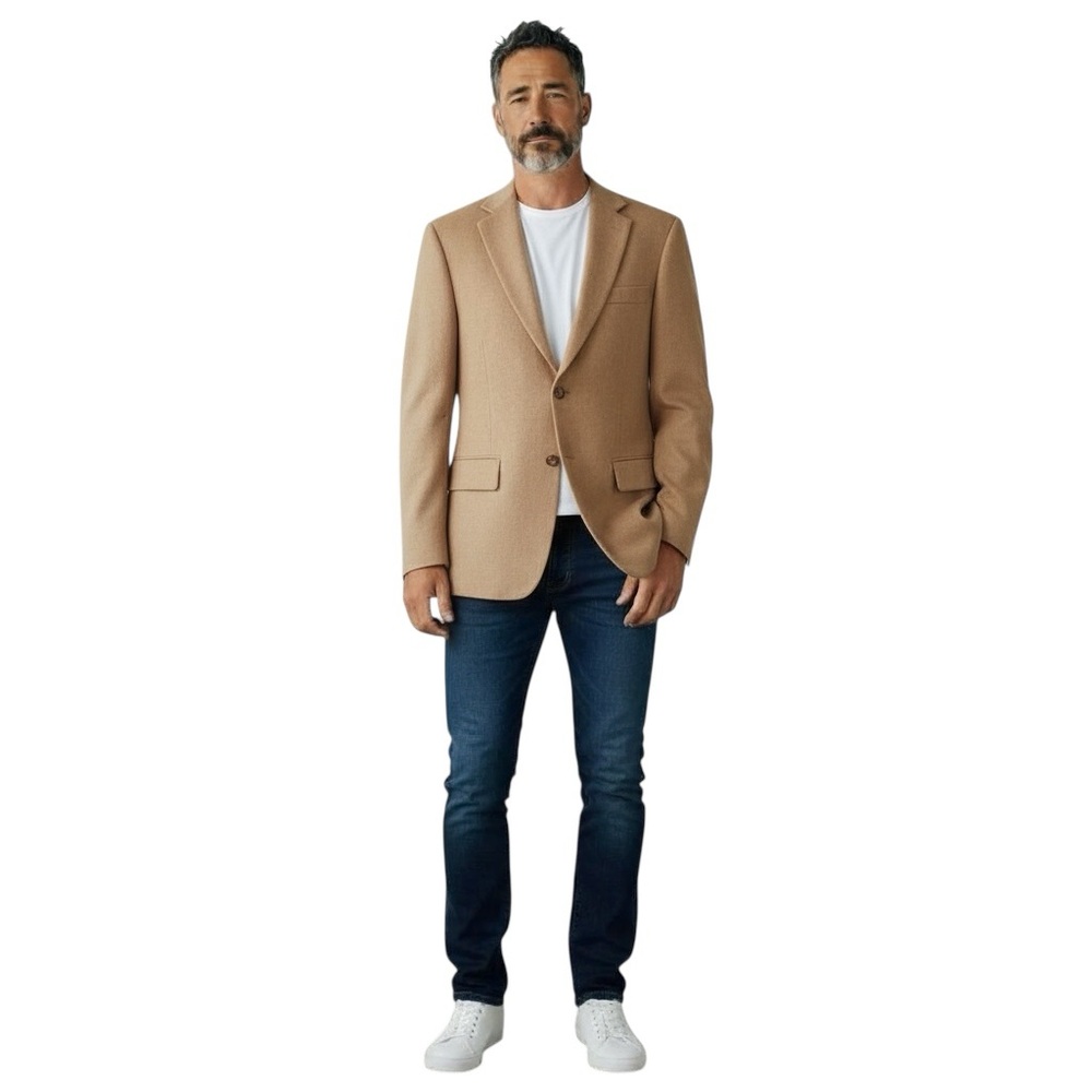 HASPEL 100% Camel Hair Sports Coat in Natural Tan Size 42R  -- QUIET LUXURY!!!! - Picture 2 of 12